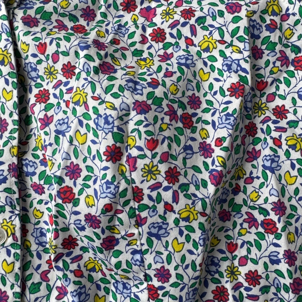 Talbots Multi-Color Floral Button-Down Shirt - Picture 9 of 11